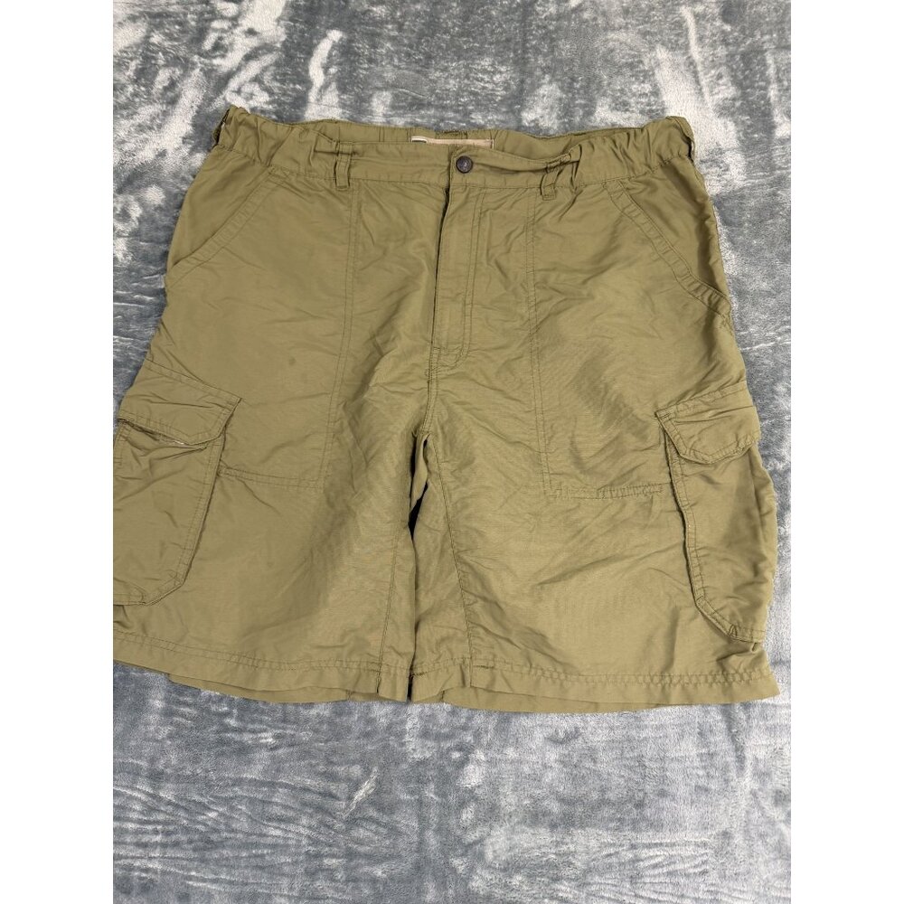 REI Mens Nylon Cargo Shorts Size L Lightweight Green Durable